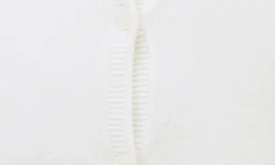 Mango Teen Crewneck Cotton Blend Cardigan In White