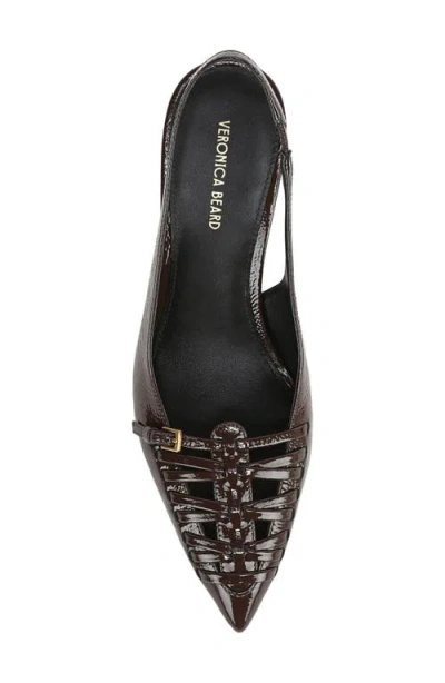 Veronica Beard Rashida Slingback Pointed Toe Pump In Brown