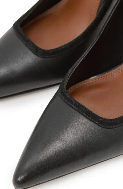 Reiss Jemima Pointed Toe Pump In Black