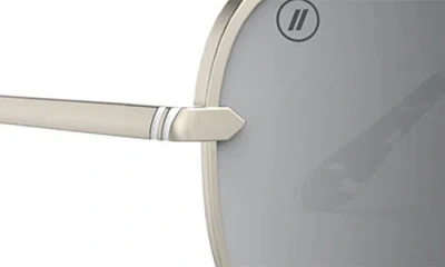 Blenders Eyewear 60.5mm Shadow Polarized Aviator Sunglasses In Gray