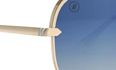 Blenders Eyewear 60.5mm Shadow Polarized Aviator Sunglasses In Blue