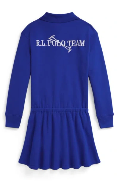 Polo Ralph Lauren Ralph Lauren Polo Team Terry Polo Dress In Blue