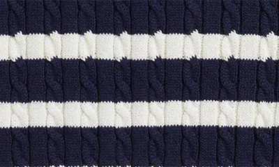 Polo Ralph Lauren Ralph Lauren Striped Cotton Sweater & Skirt Set In Blue