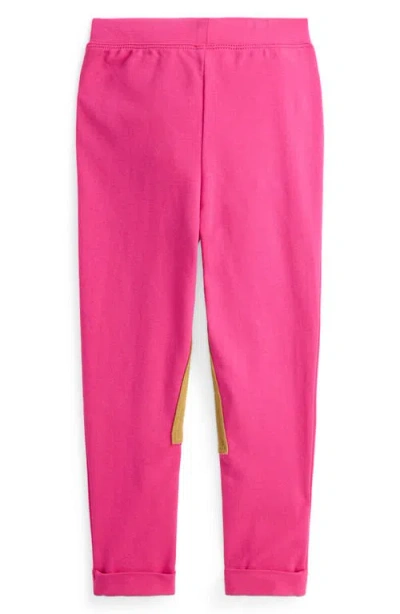 Polo Ralph Lauren Ralph Lauren Equestrian-inspired Jersey Legging In Pink