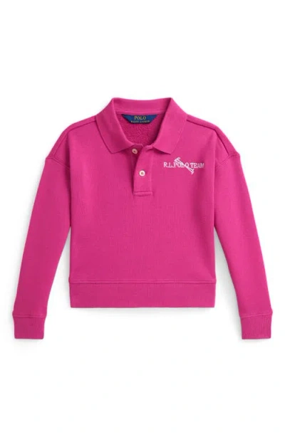 Polo Ralph Lauren Ralph Lauren Polo Team Terry Polo Sweatshirt In Pink