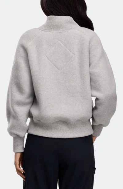 Canada Goose Sierra Fleece Bomber Jacket In Gray