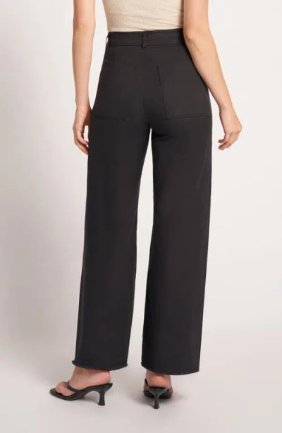 Matty M . Lizzie Crop Wide Leg Pants In Black
