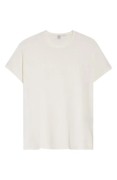 Totême Toteme Silk Crepe T-shirt In White