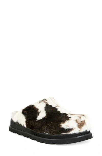 Azalea Wang Govinda Faux Fur Clog In Multi