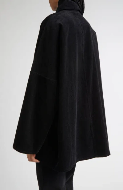 Totême Toteme Organic Cotton Corduroy Overshirt Jacket In Black