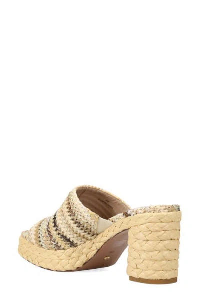 Pelle Moda Capree Espadrille Platform Slide Sandal In Neutral