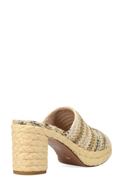 Pelle Moda Capree Espadrille Platform Slide Sandal In Neutral