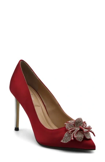 Charles By Charles David Rahm Pointed Toe Pump In Red