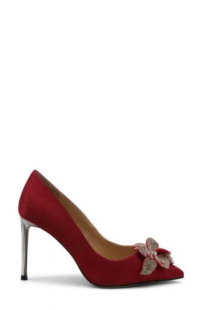 Charles By Charles David Rahm Pointed Toe Pump In Red