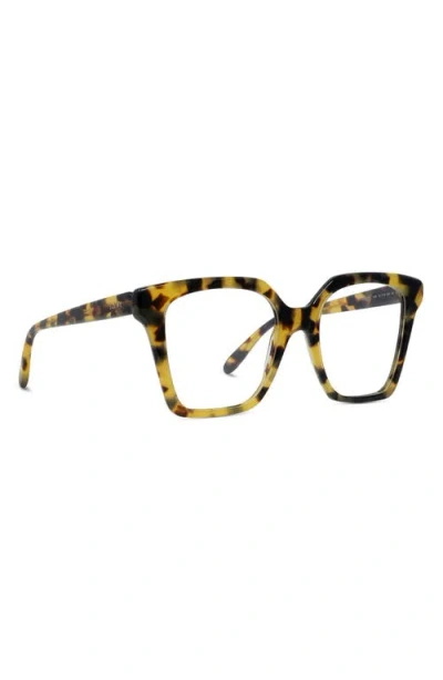 Loewe Slim 52mm Geometric Optical Glasses In Brown