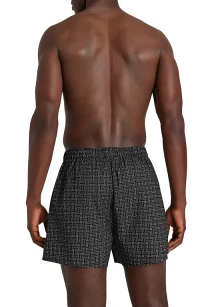 Tommy John Assorted 3-pack Woven Cotton Boxers In Black