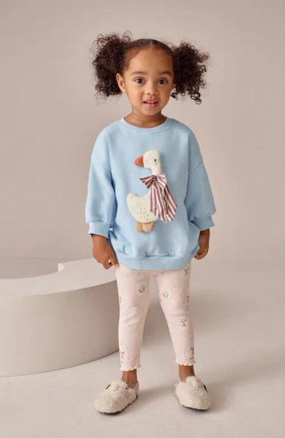 Next Kids' Duck Sweatshirt & Leggings Set In Blue