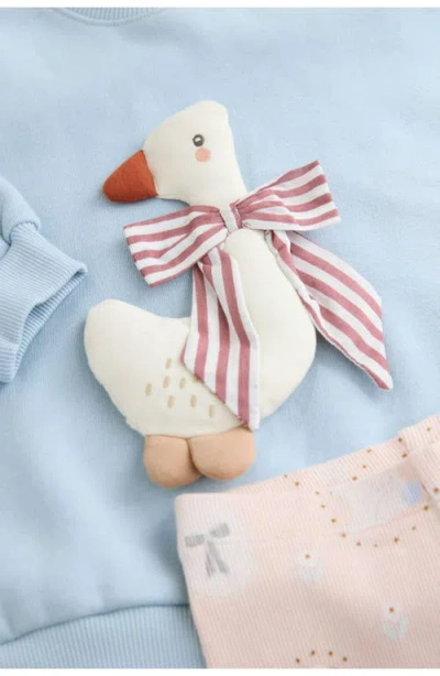 Next Kids' Duck Sweatshirt & Leggings Set In Blue