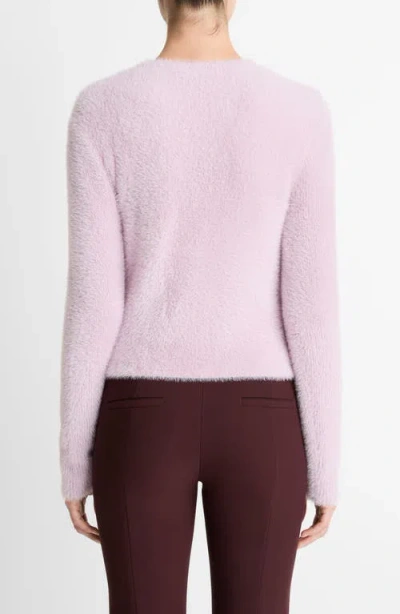 Vince Eyelash Crewneck Sweater In Pink
