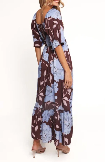 Petal And Pup Petal & Pup Annabella Poppy Maxi Dress In Blue