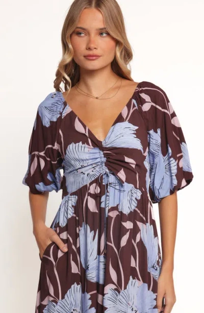 Petal And Pup Petal & Pup Annabella Poppy Maxi Dress In Blue