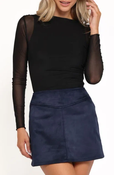 Petal And Pup Petal & Pup Aine Sheer Mesh Bodysuit In Black