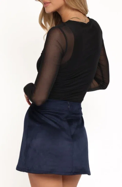 Petal And Pup Petal & Pup Aine Sheer Mesh Bodysuit In Black