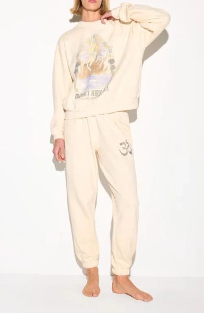 Spiritual Gangster Mount Nirvana La Brea Graphic Sweatshirt In Brown