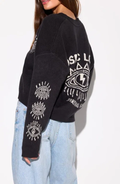 Spiritual Gangster Cosmic Love Delaney Cardigan In Black