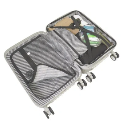 Martha Stewart The Bedford 3-piece Hardcase Luggage Set In Silver