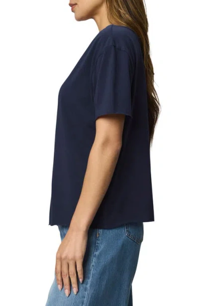 Splendid Kacey V-neck T-shirt In Blue