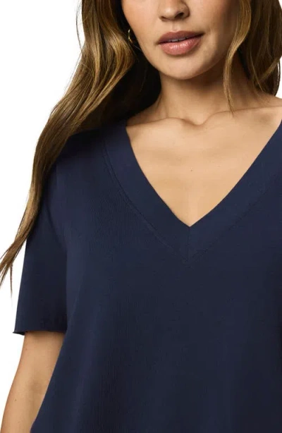 Splendid Kacey V-neck T-shirt In Blue