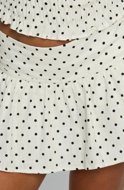 Princess Polly Tovie Linen Blend Skort In White