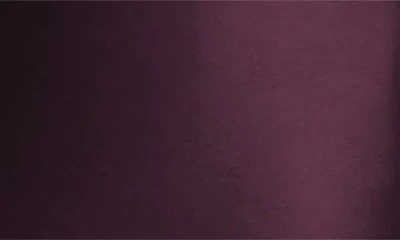 Alfred Sung Off The Shoulder Puff Sleeve Satin Gown In Purple