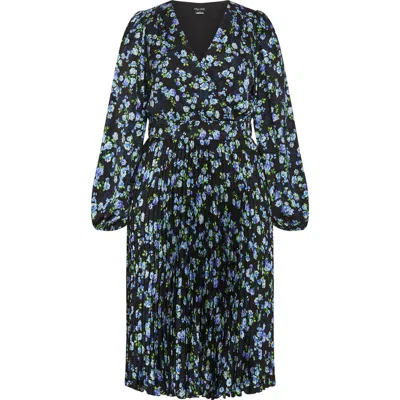 City Chic Nina Floral Midi Dress In Multi