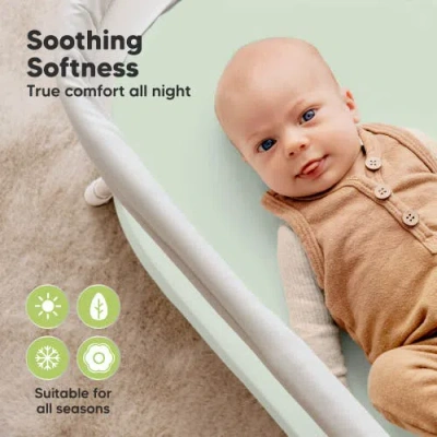 Keababies 2-pack Soothe [protect+] Waterproof Bassinet Sheets In Multi