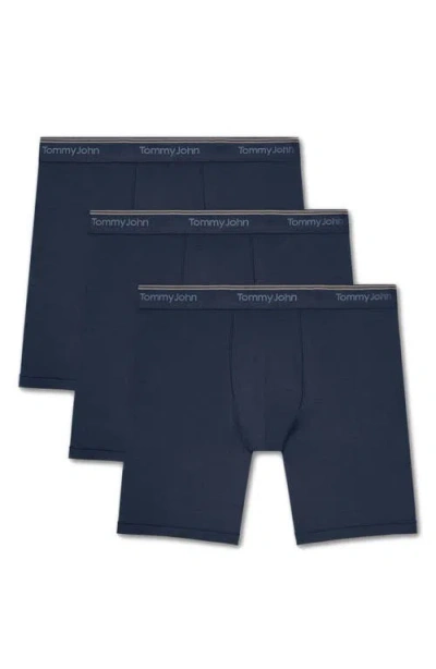 Tommy John 3-pack Ultra Soft Flex Boxer Briefs In Blue