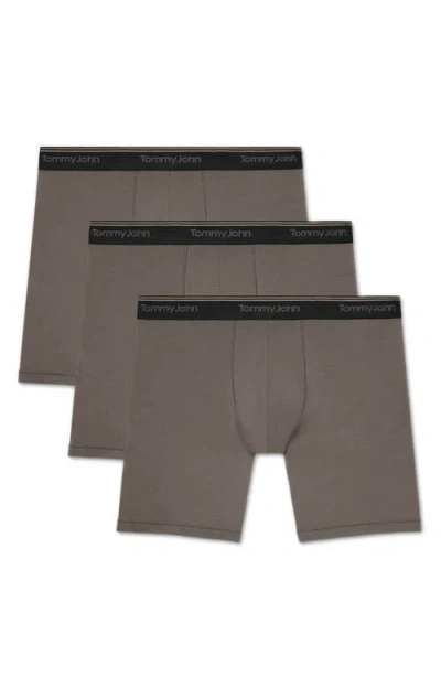 Tommy John 3-pack Ultra Soft Flex Boxer Briefs In Gray
