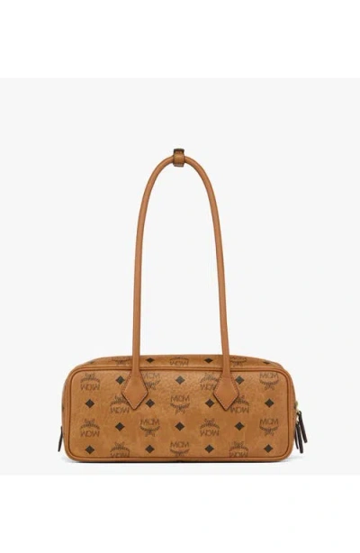 Mcm Aren Shoulder Bag In Brown