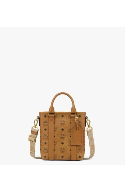 Mcm Aren N/s Tote In Brown