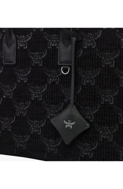Mcm Large Munchen Tote In Black