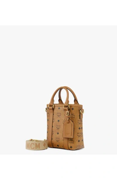 Mcm Aren N/s Tote In Brown