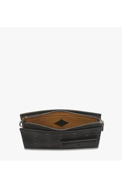 Mcm Aren Standing Crossbody Pouch In Black