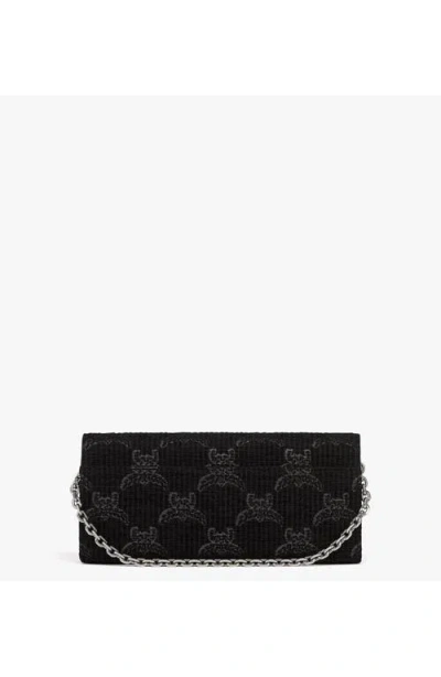 Mcm Diamond Clutch In Black
