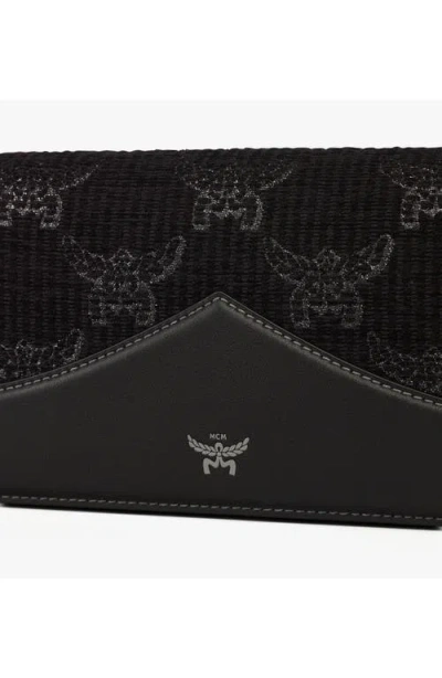 Mcm Diamond Clutch In Black