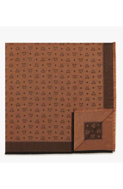 Mcm Monogram Shawl In Brown