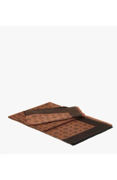 Mcm Monogram Shawl In Brown