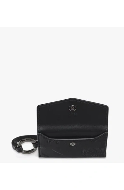 Mcm Aren Lanyard Id Wallet In Black