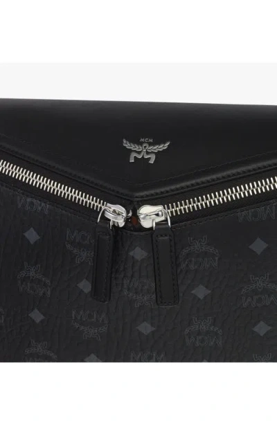 Mcm Medium Diamant 3d Crossbody In Black