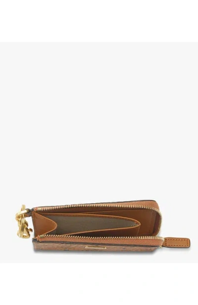 Mcm Aren Card Pouch In Brown